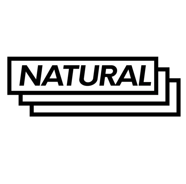 Naturliga stämpel på vit — Stock vektor