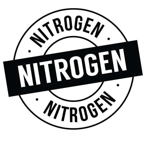 Sello de nitrógeno en blanco — Vector de stock
