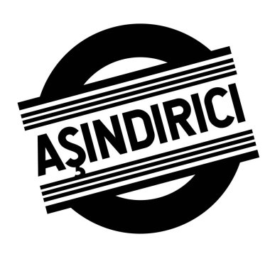 Beyaz aşındırıcı damgası