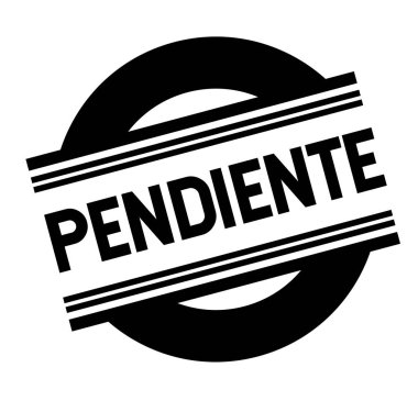 Beyaz bekleyen damgası