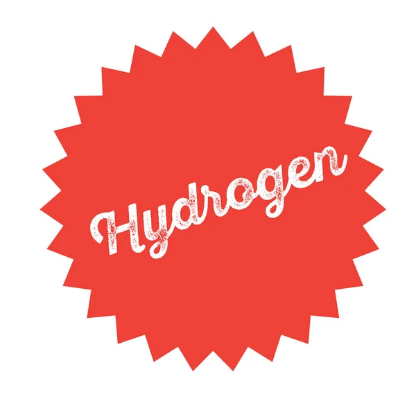 Selo de hidrogénio sobre branco — Vetor de Stock