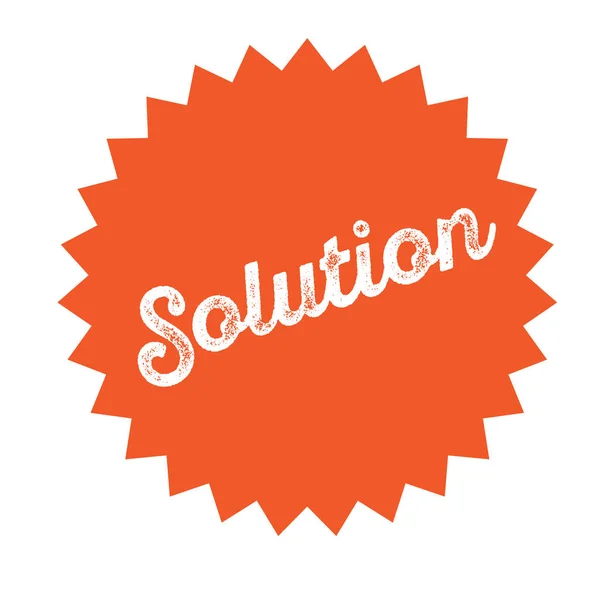 Solution stamp on white — Stock Vector