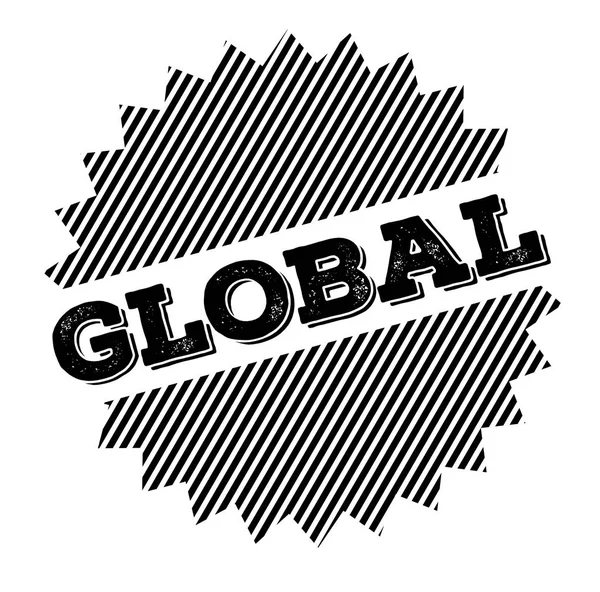 Sello negro global — Vector de stock