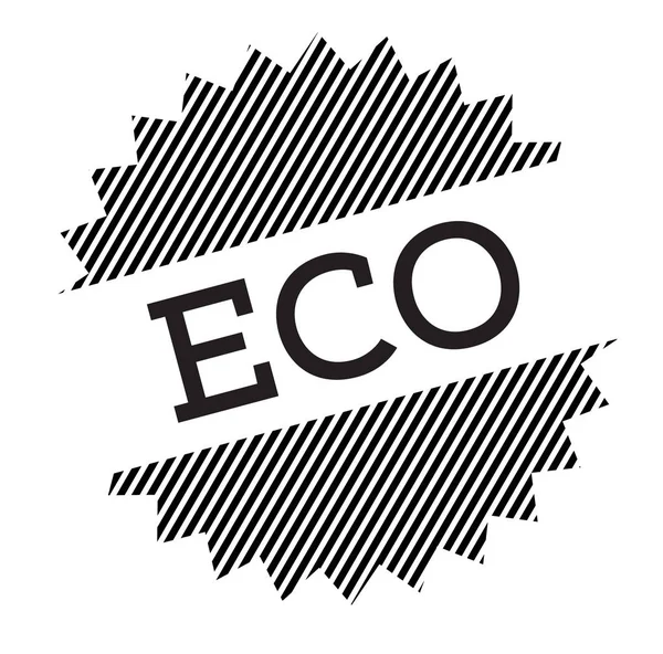 Selo eco preto —  Vetores de Stock