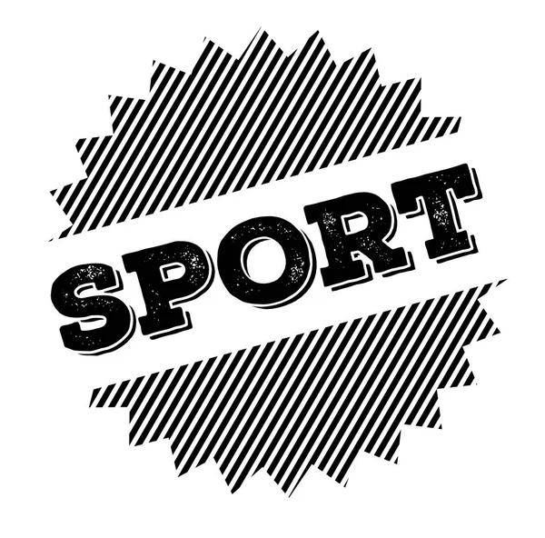 スポーツ黒スタンプ — ストックベクタ