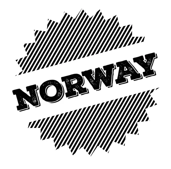 Norway black stamp — Stock Vector
