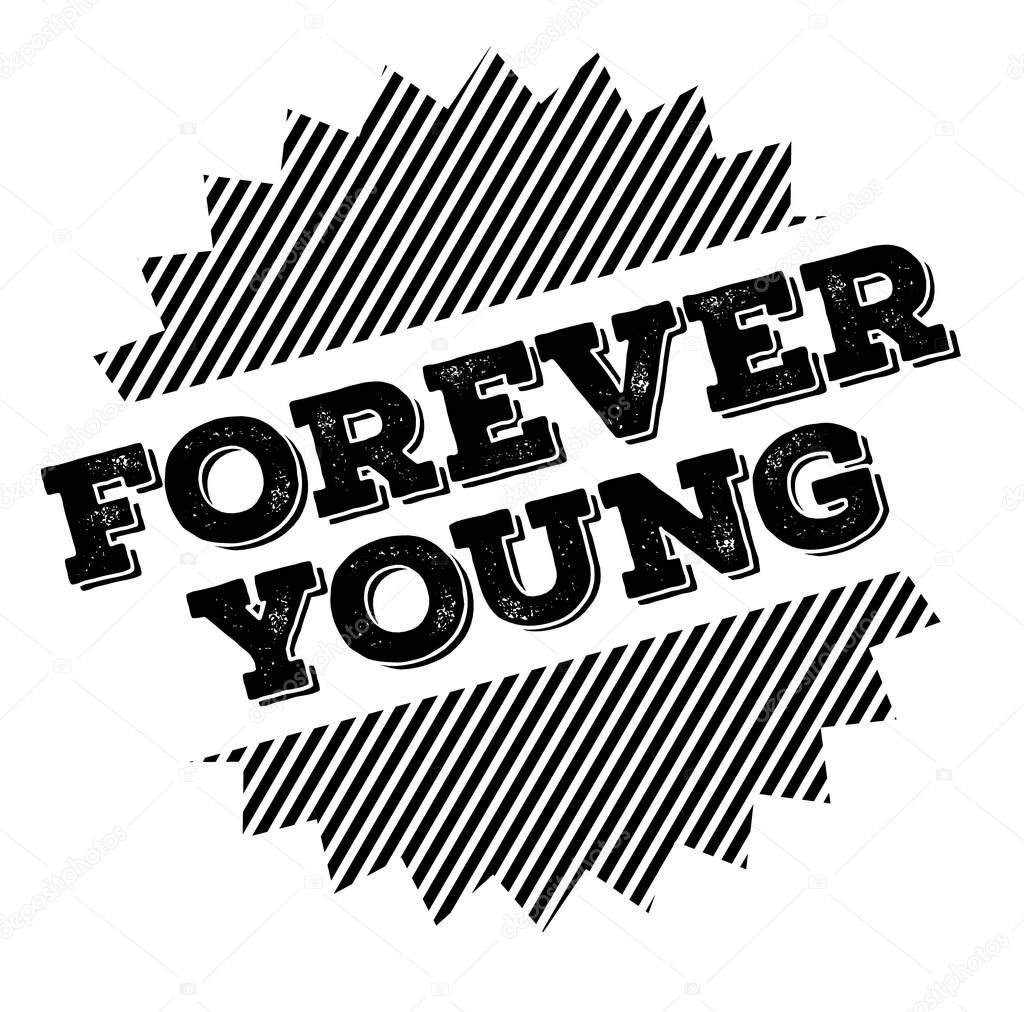 forever young black stamp