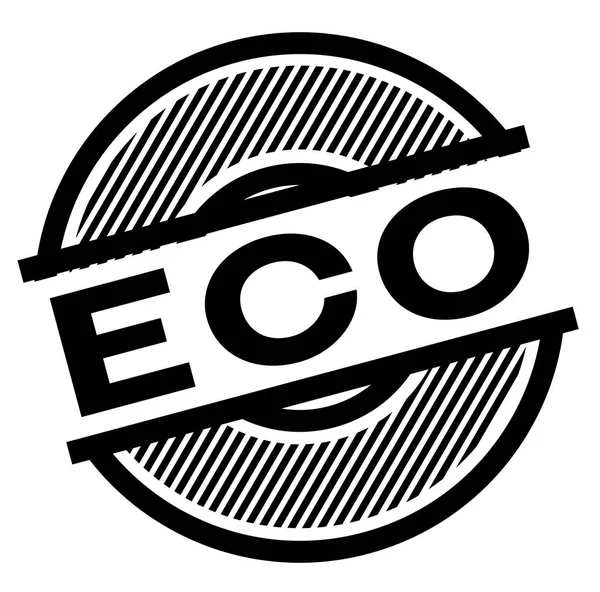 Timbre eco noir — Image vectorielle