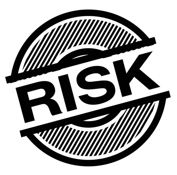 Risiko schwarze Marke — Stockvektor