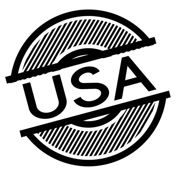 Usa sello negro — Vector de stock