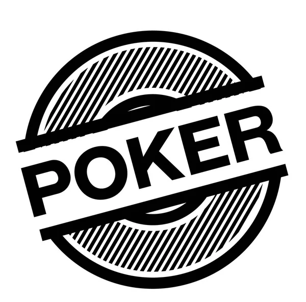 Покер черный штамп — стоковый вектор