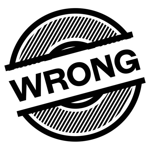 Wrong black stamp — Stock Vector