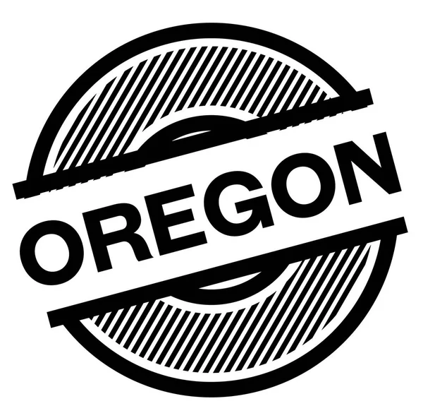 Timbre noir oregon — Image vectorielle