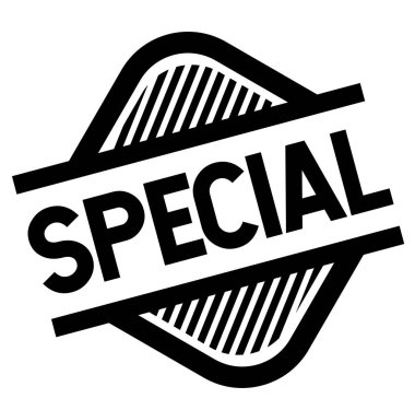 beyaz üzerine özel damga