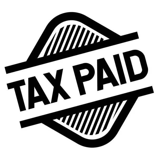 ホワイトに支払われる税スタンプ — ストックベクタ