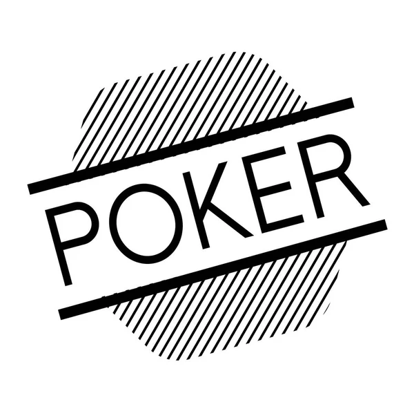 Покер черный штамп — стоковый вектор