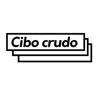 beyaz üzerine çiğ gıda damga