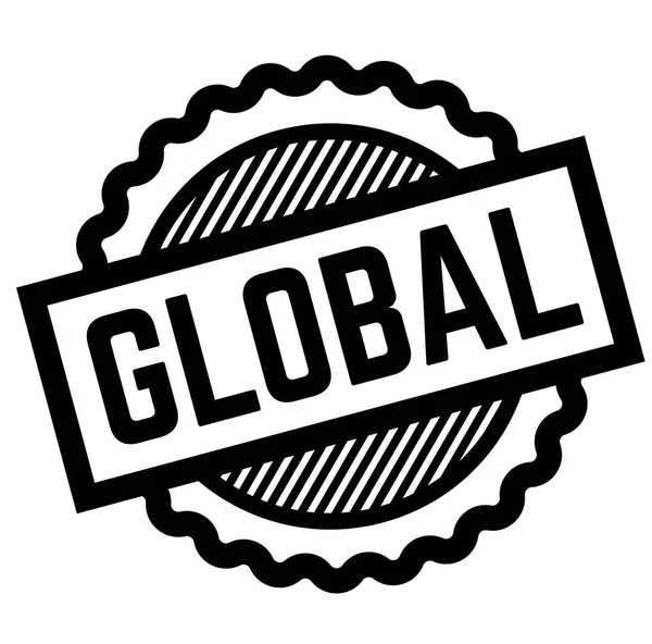 Timbro nero globale — Vettoriale Stock