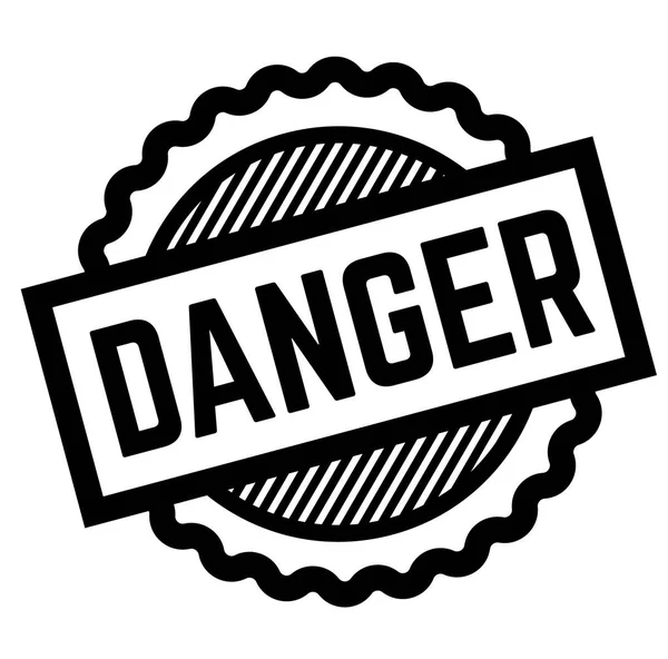 Danger noir timbre — Image vectorielle