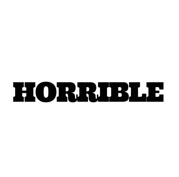 Horrible sello en blanco — Vector de stock