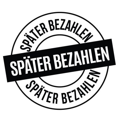 daha sonra pul beyaz üzerinde ödeme