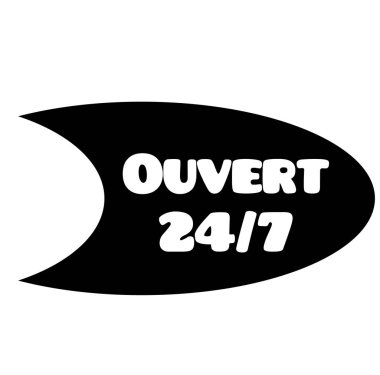 24-7 damga beyaz üzerine açın