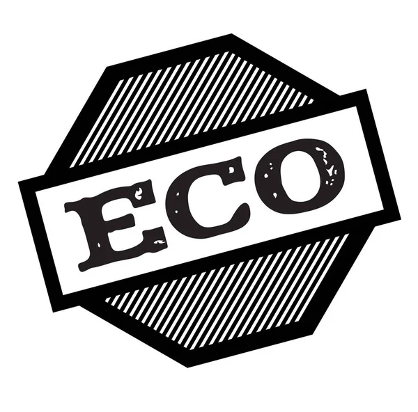 Eco black stamp — Stock Vector