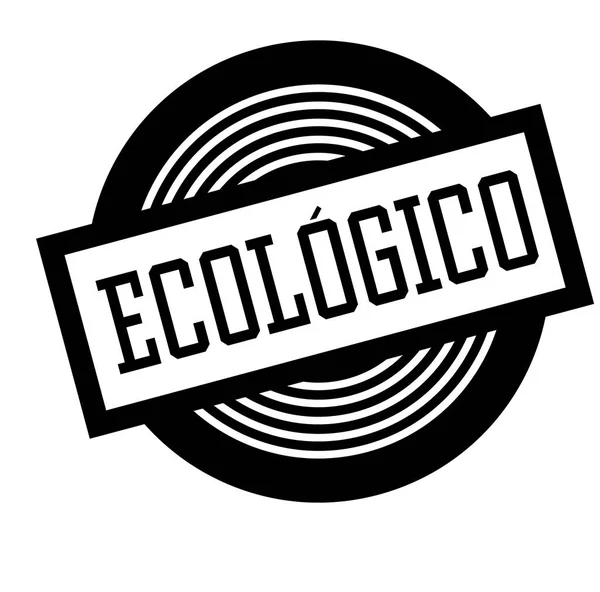 Eco zwart stempel — Stockvector