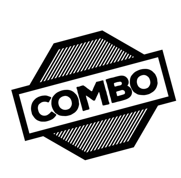 Carimbo preto combinado — Vetor de Stock