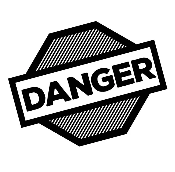 Danger black stamp — Stock Vector