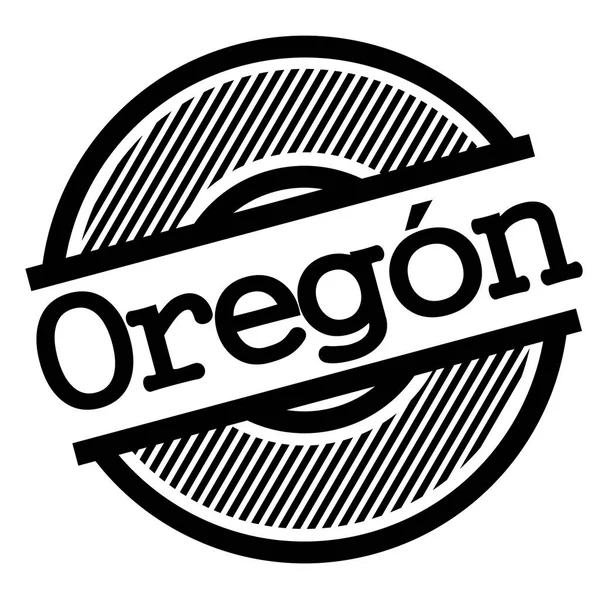 Timbre noir oregon — Image vectorielle