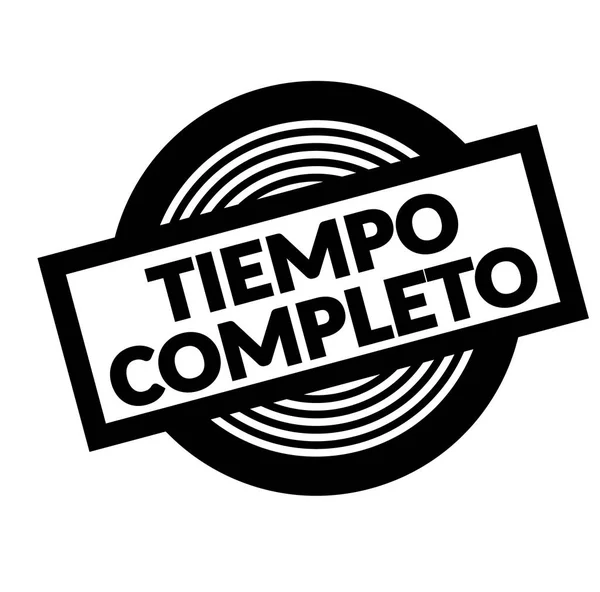 Sello negro a tiempo completo — Vector de stock