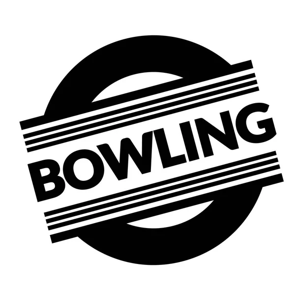 Bowlingmarke auf weiß — Stockvektor