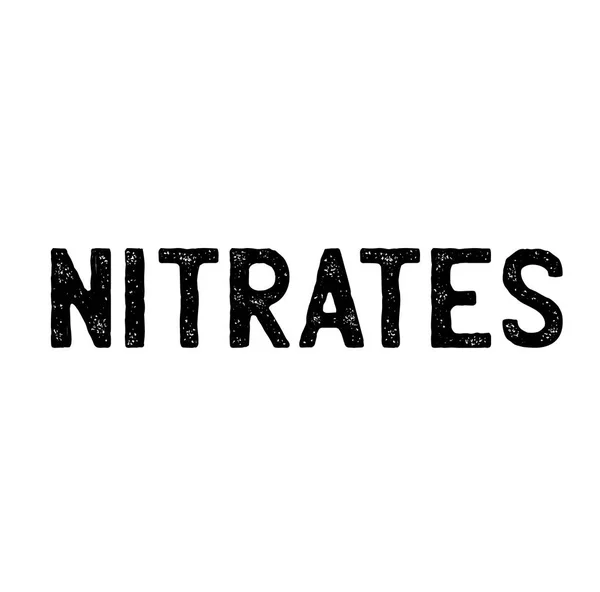 Sello de nitratos en blanco — Vector de stock
