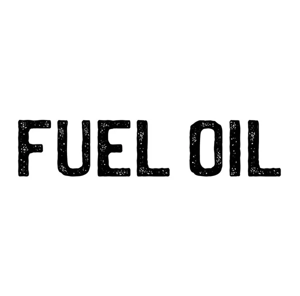 Sello de fuel oil en blanco — Archivo Imágenes Vectoriales