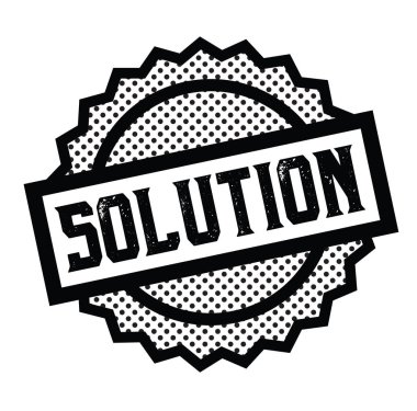 Beyaz çözüm damgası