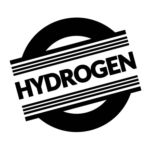 Sello de hidrógeno en blanco — Vector de stock