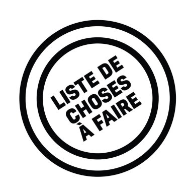 Fransızca dil siyah pul listelemek için. İşaret, etiket, etiket.