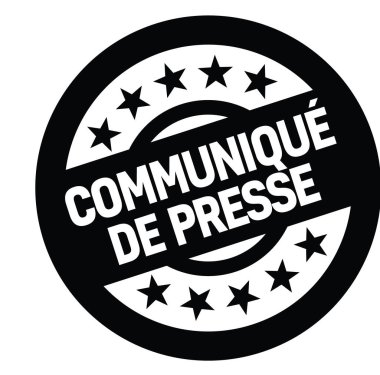 basın açıklaması damgalamak içinde Fransız