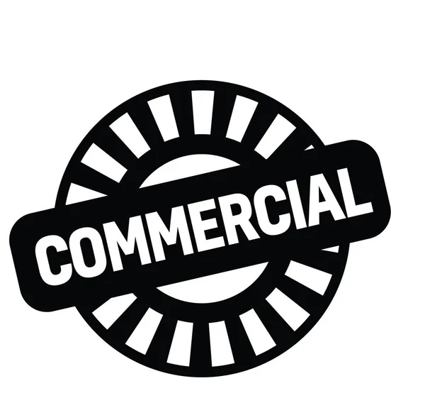 Timbre commercial en français — Image vectorielle