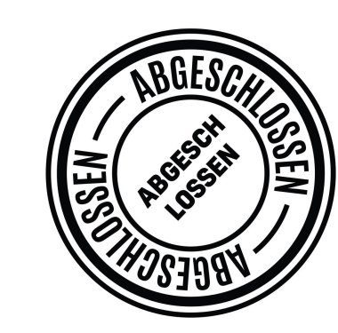 Almanca tamamlanan damgası