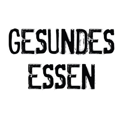 sağlıklı gıda damga Almanca