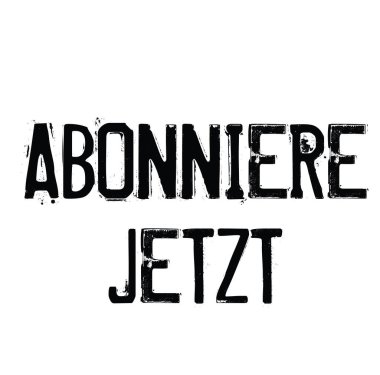 Şimdi Almanca damgası abone