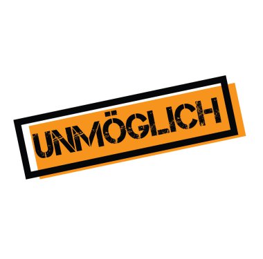Almanca imkansız damgası