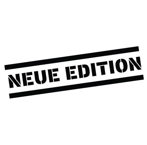 Нові видання штамп на німецькій мові — стоковий вектор