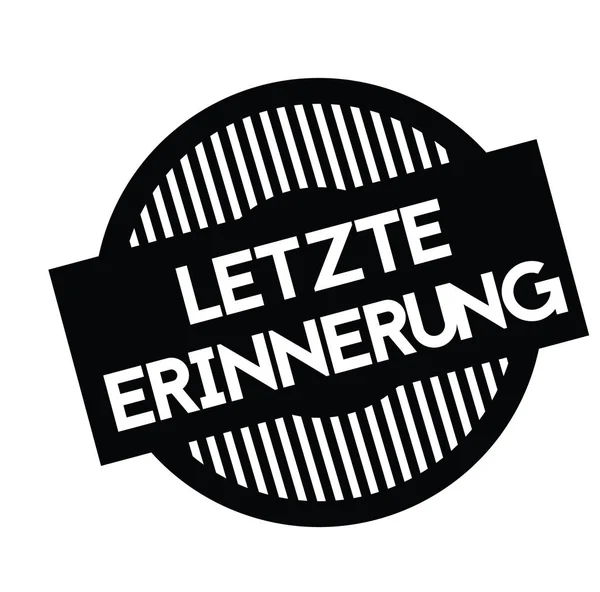 Son uyarı mektubu damga Almanca