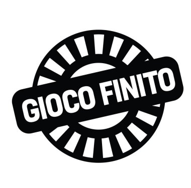 Oyun bitti damga İtalyanca