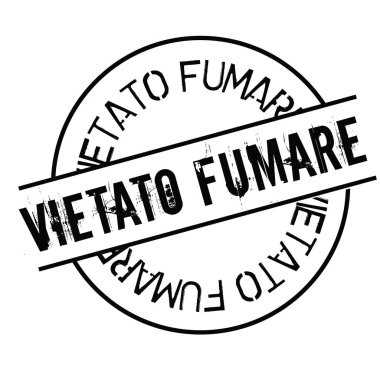 İtalyanca yasaktır damga yok