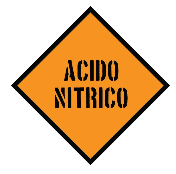 Sello de ácido nítrico en italiano — Vector de stock