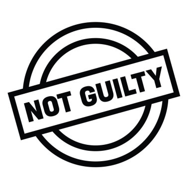 Suçlu değil lastik damgası